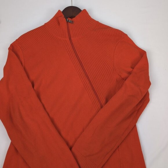 Armani Exchange Men's Red Pullover Sweater Knit Zipper Detail, Small - Picture 3 of 9